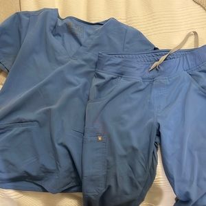 Figs light blue scrubs